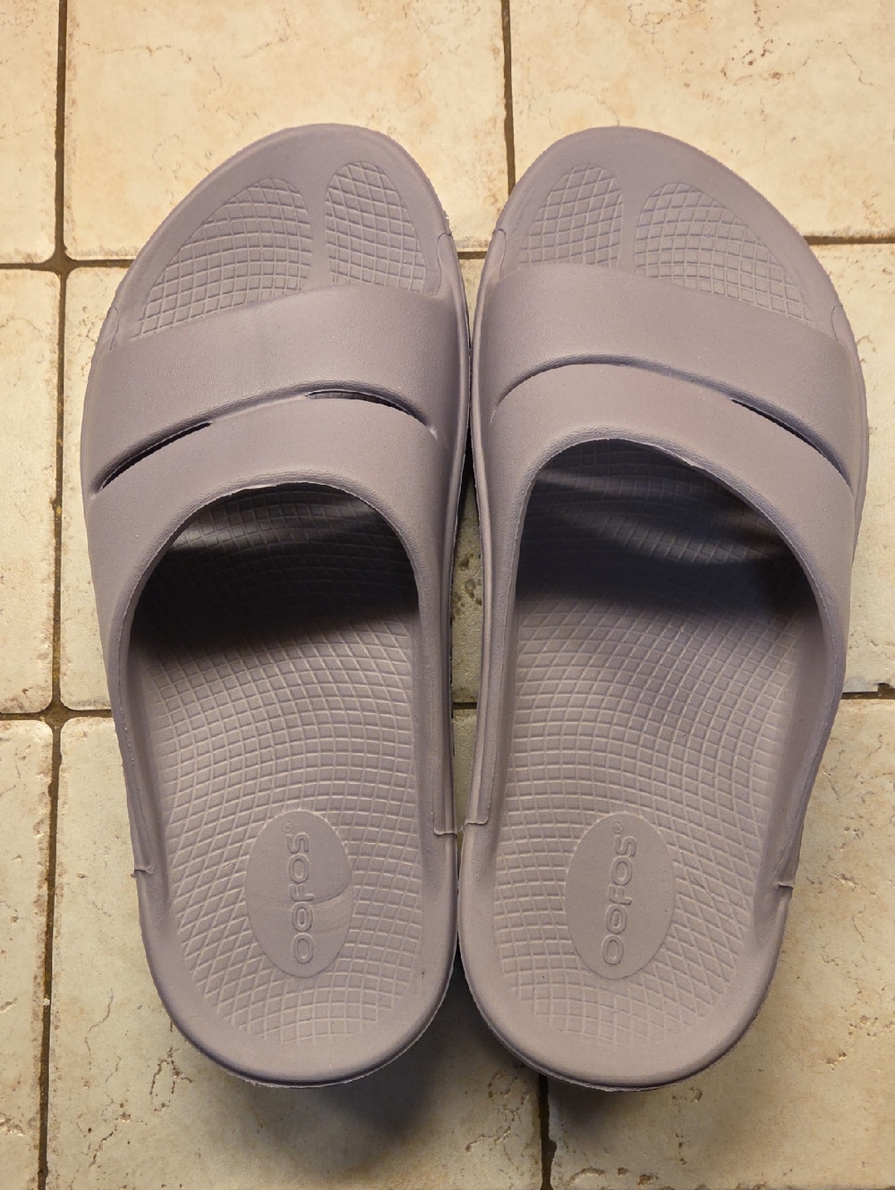 OOFOS Ooahh Lavender Comfort Slide Sandals